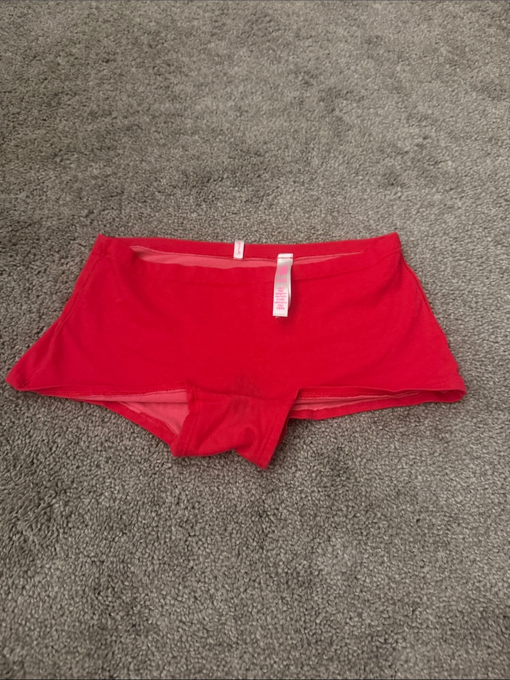 Women's Red Boyshort Underwear - Victoria Secret Pink